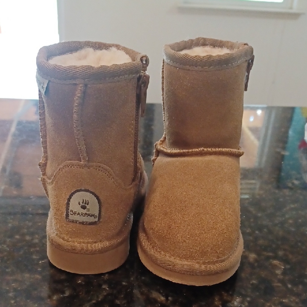 Bearpaw Tan Suede Boots